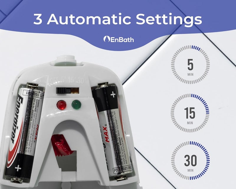 EnBath Automatic Air Freshener Spray Dispenser (4-Pack) Wall Mounted or Free Standing, Commercial and Home Use, Multiple Time Scent/Mist Release Settings for Room/Bathroom Sprayer (White) - Image 4